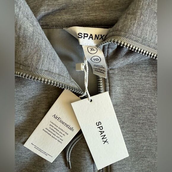 SPANX AirEssentials Half Zip Grey XL NWT IN PACKAGE - Picture 6 of 8